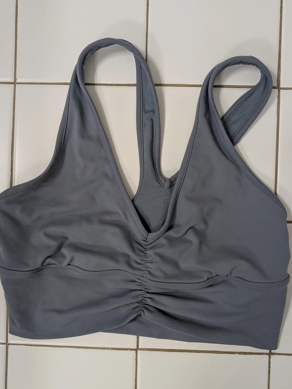 ALO Yoga Wild Thing Sports Bra Grey M